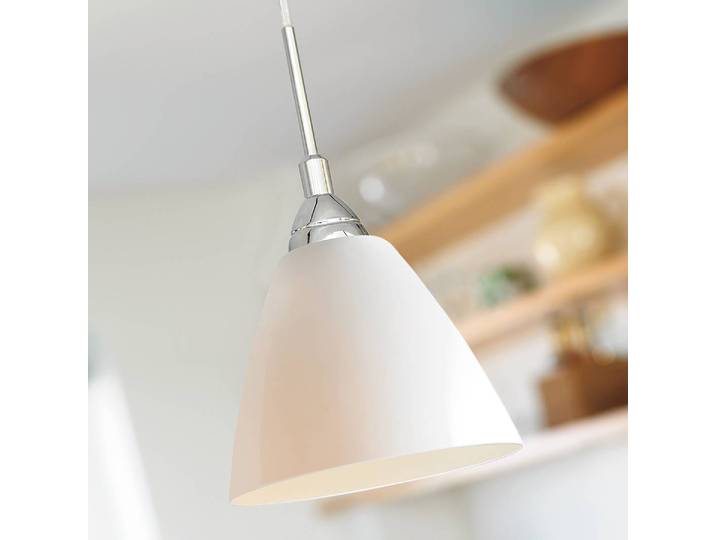 Suspension Read Ø 20cm Blanc Matériau principal : verre Matériau secondaire : métal E27