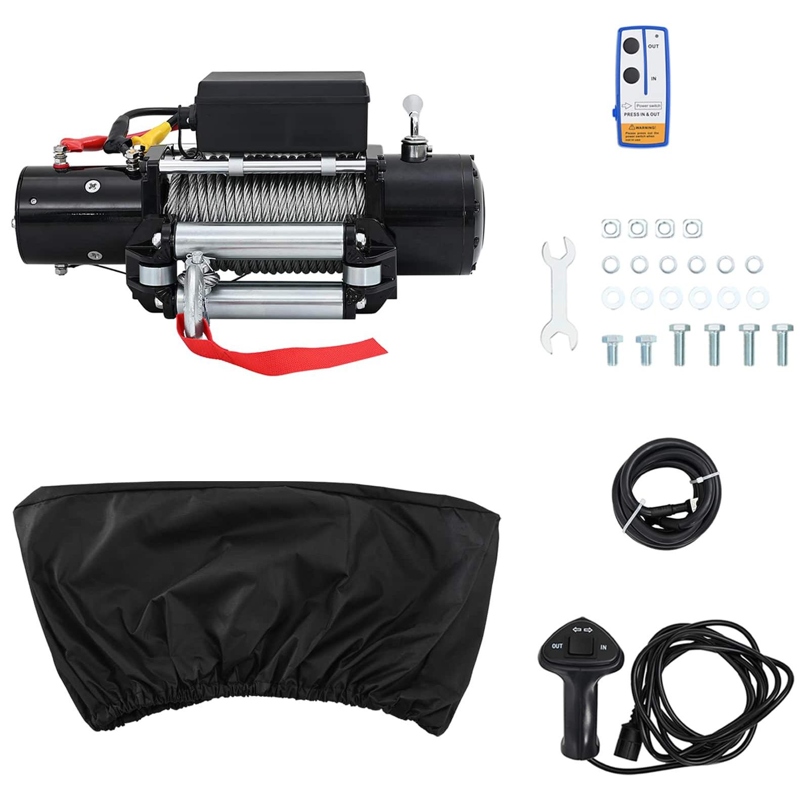vidaXL Elektrische lier, zwart, PVC