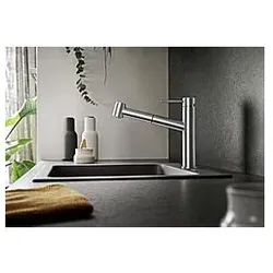 Blanco AMBIS-S Küchenarmatur 525124 Niederdruck, Edelstahl gebürstet