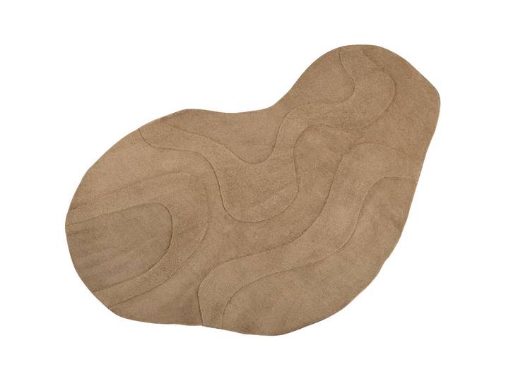 Tuftteppich Alya, Braun, organisch, 170x240 cm, Teppiche und Böden, Teppiche, Webteppiche