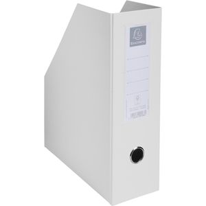 Exacompta Stehsammler 90166E, A4, Karton mit Kunststoffbezug, weiß