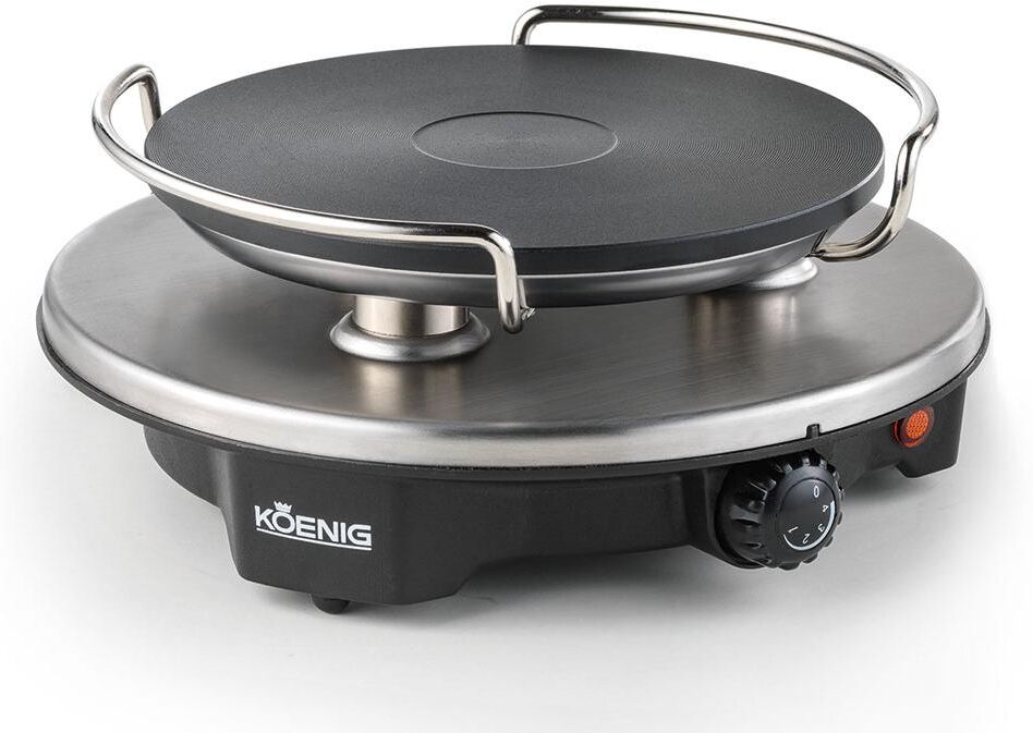 KOENIG Elektro-Fondue "B02179", grau (anthrazit, goldfarben), B:34cm H:17,5cm, Fondues, Elektro-Fondue anthrazit, goldfarben Einheitsgröße