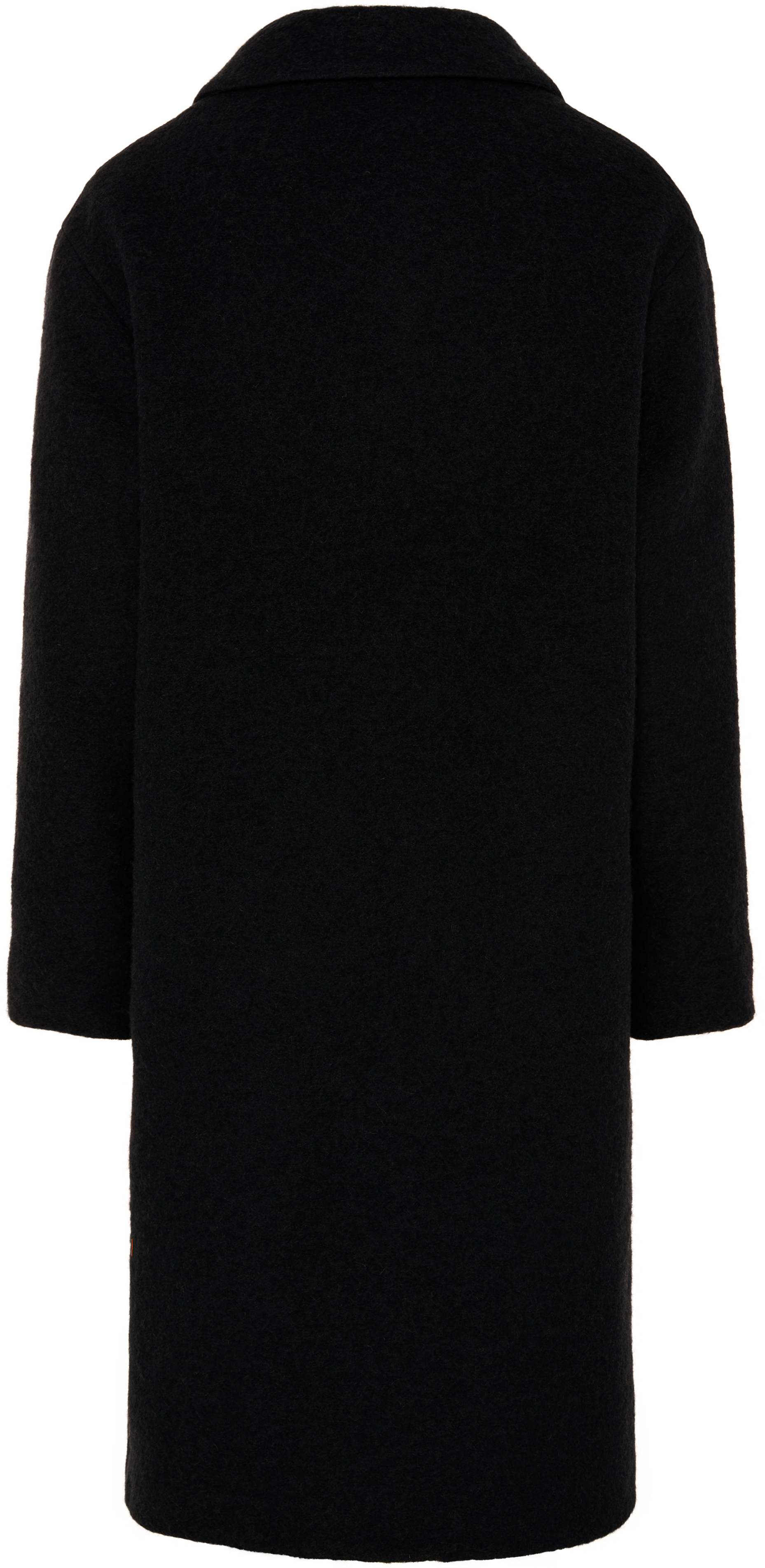 Wollmantel FUCHS SCHMITT "Wollmantel", Damen, Gr. 42, schwarz, Web, Obermaterial: 75% Wolle, 25% Polyester, clean, unifarben, regular fit ca. Mitte Wade, Rundhals, abgesteppte Kante, Mäntel Wollmantel, aufgesetzte Taschen, Regular Fit schwarz 42