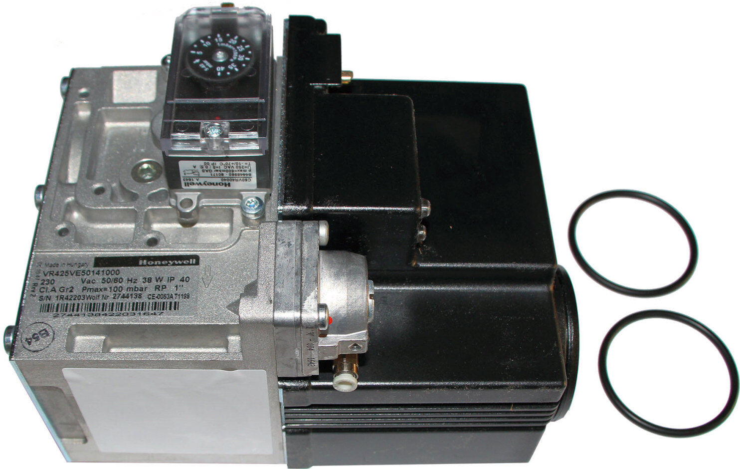 Vanne combinée gaz Wolf avec pressostat gaz 8751196 pour MGK