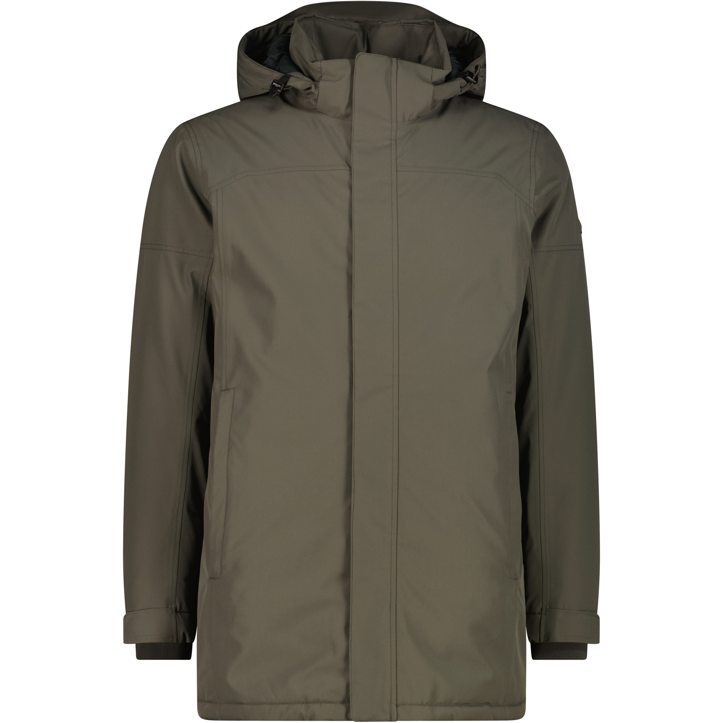 CMP Zip Parka Herren Winterjacke oliv Größe L Trekking Winddicht Wasserabweisend