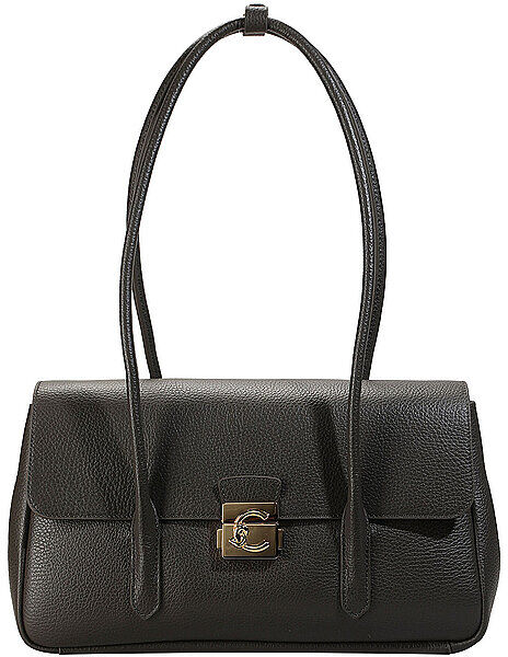 Coccinelle Ledertasche - Schultertasche C-ME LOCK dunkelgrün EG