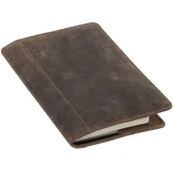 Alassio Einband »PERKINS« A5 aus Echtleder braun, 15.5x22.5x1 cm