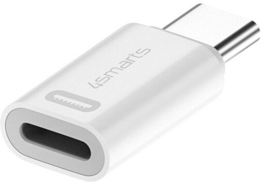 4Smarts Lightning til USB-C Adapter - 2 stk. - Hvid
