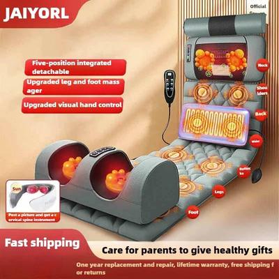 Uplifted Finds Luxury Electric Full Body Massage Mattress Heated Airbag & Kneading Support flannel