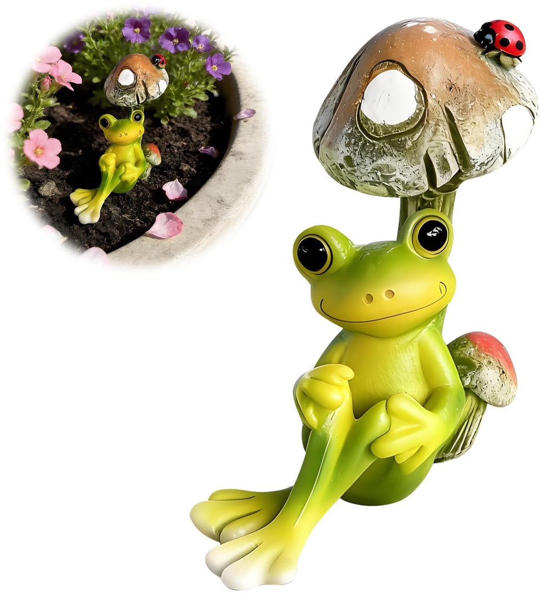 Frosch tuindecoratie figuur van kunsthars voor buiten