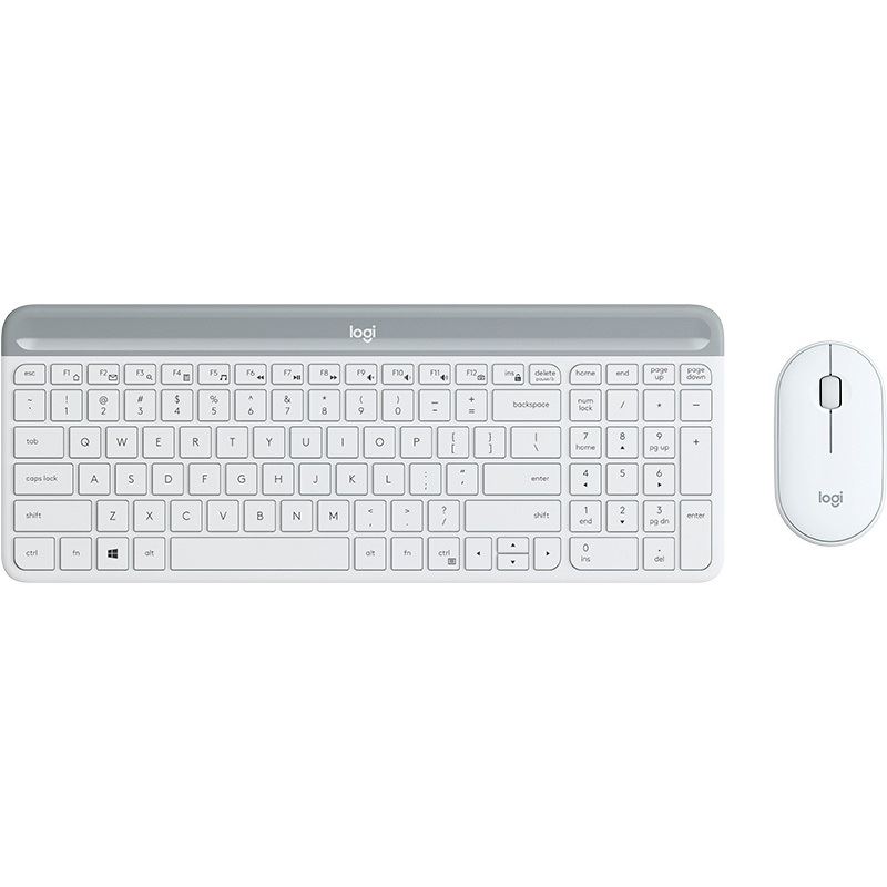 Logitech MK470 Slim Combo Deutsch 2.4 GHz und USB weiß