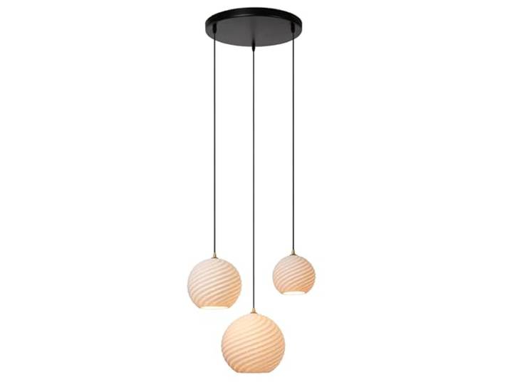 LUCIDE BINA - Pendelleuchten - Ø 40 cm - 3xE27 - Weiß