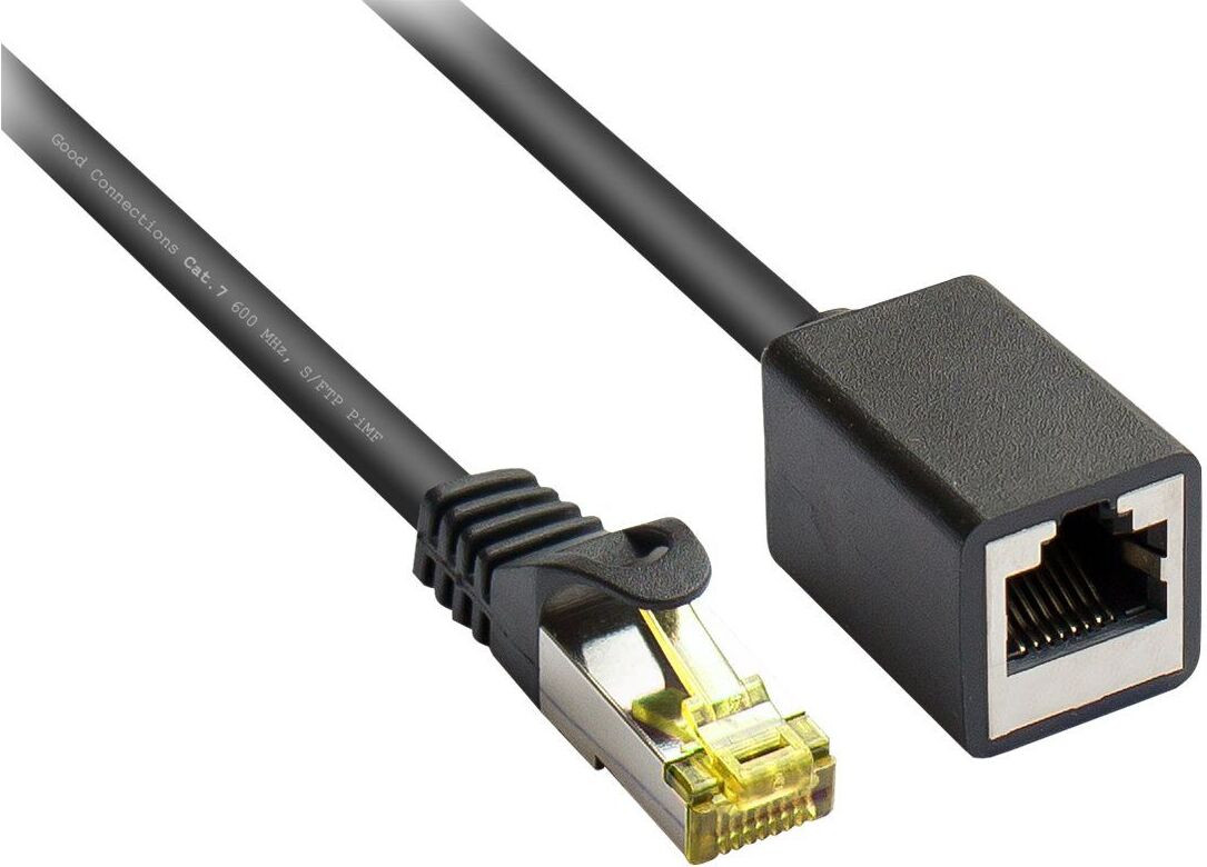 Alcasa Cat7 S/FTP RJ-45 Patchkabel, 1 meter, zwart