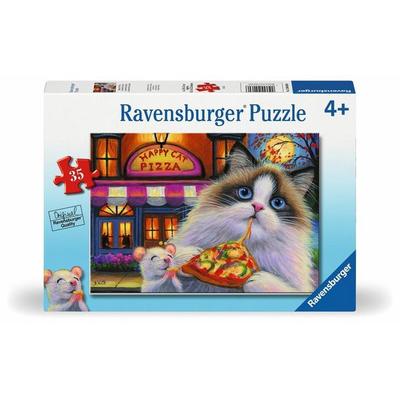 Happy Cat Pizza 35 PC Puzzle