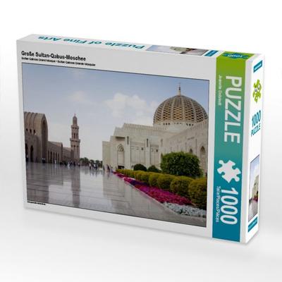CALVENDO Puzzle Große Sultan-Qabus-Moschee | 1000 Teile Lege-Größe 64x48cm Foto-Puzzle für glückliche Stunden