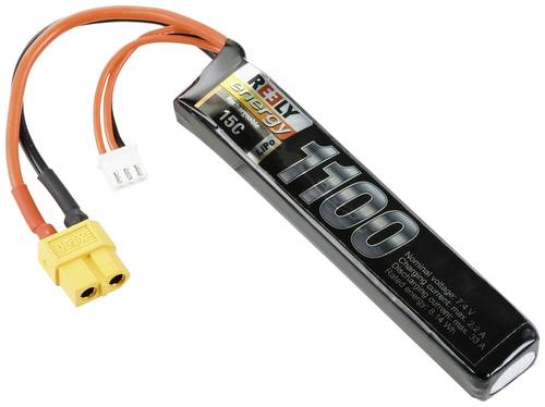 Reely Modellbau-Akkupack (LiPo) 7.4V 1100 mAh Zellen-Zahl: 2 15 C Softcase XT60