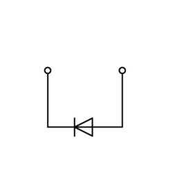 WAGO 769-218/281-411 Diodenklemme 5 mm Zugfeder Grau 50 St.