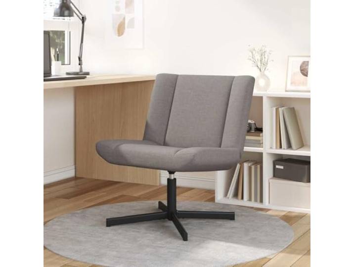 WXGTBKPR Drehstuhl Stoff, 360 Grad drehbarer Wohnzimmerstuhl, Metall Inklusive Rückenlehne, Ergonomisches Design, Für Home-Office & Leseecken