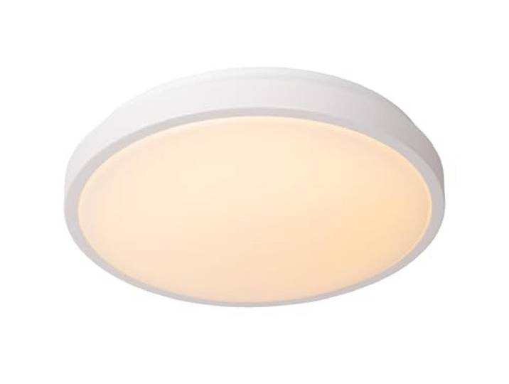 LUCIDE DASHER - Deckenleuchte Badezimmer - Ø 34,8 cm - LED - 1x18W 2700K - IP44 - Bewegung und Tag/Nacht-Sensor - Weiß