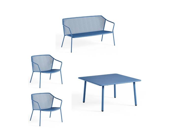 Emu Darwin Gartenlounge-Set 4-teilig blau