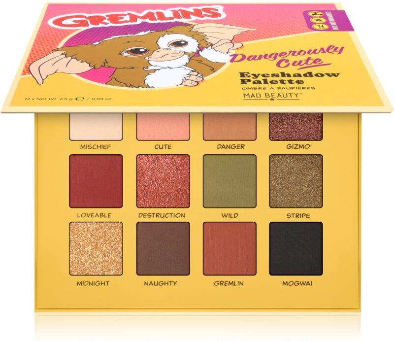 Mad Beauty Gremlins eyeshadow palette 12x2.5 g