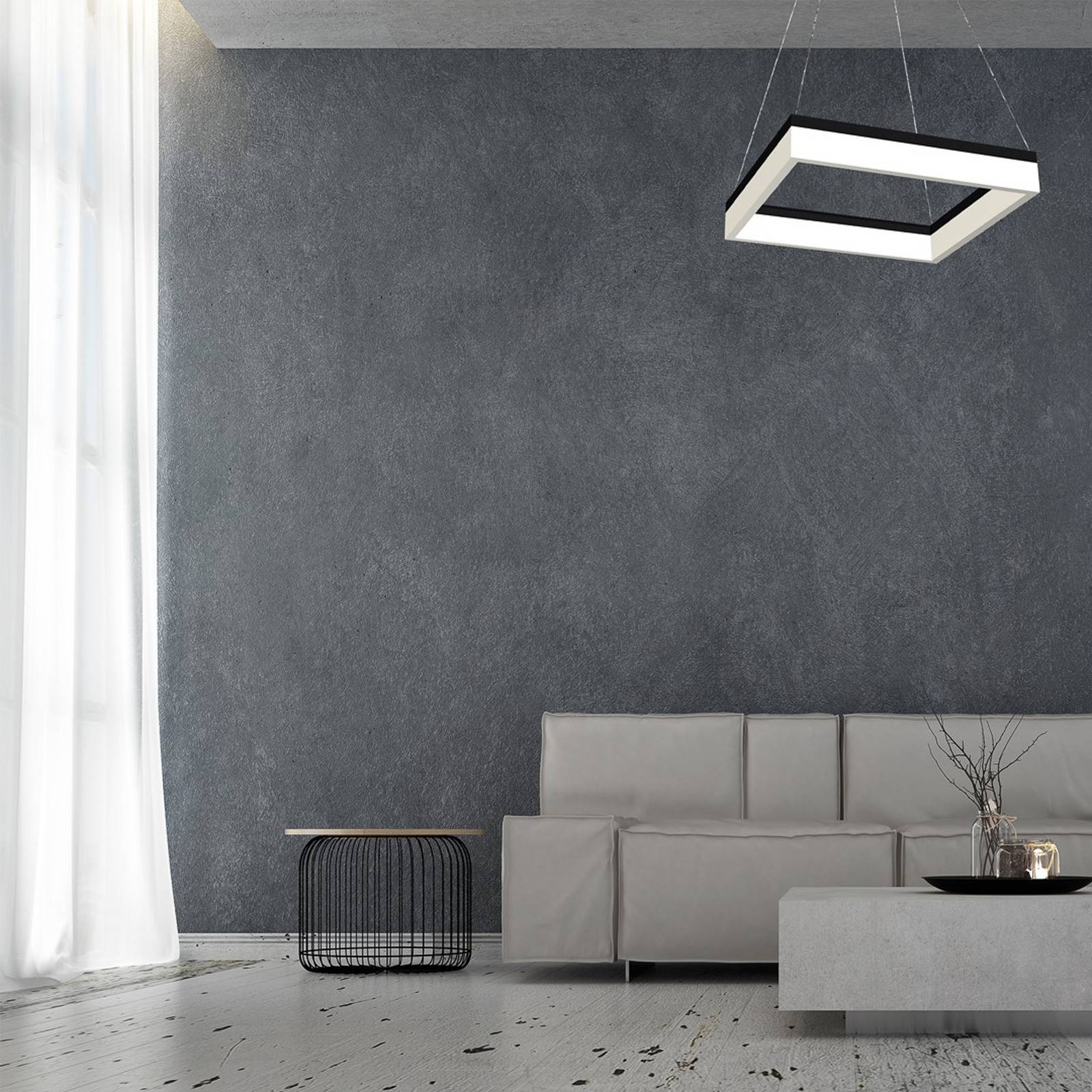 Hängelampe Nero Eko-Light, schwarz, für Wohn- / Esszimmer, Kunststoff, Modern