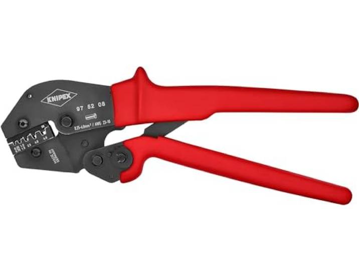 KNIPEX Krimptang ook te bedienen met twee handen met antislip, 97 52 08