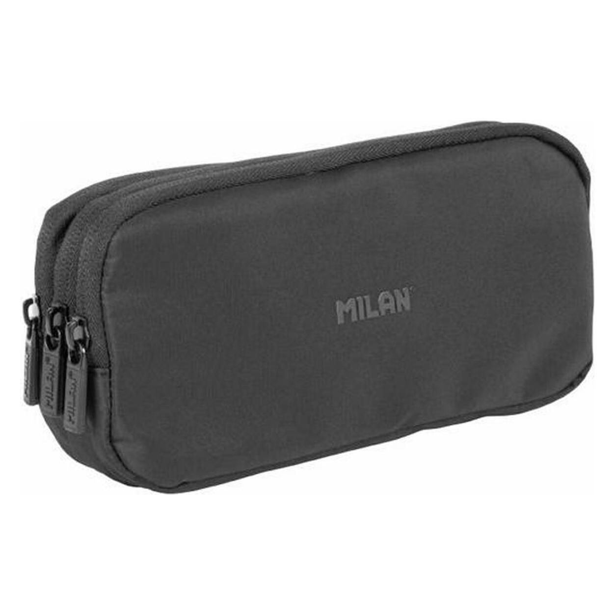 Milan 3-zip case, shadow series, black (60617533)