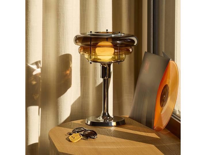 Sunset Tischleuchte, bernstein - MARKET SET - Wohnzimmer - Design - Glas - Einflammig