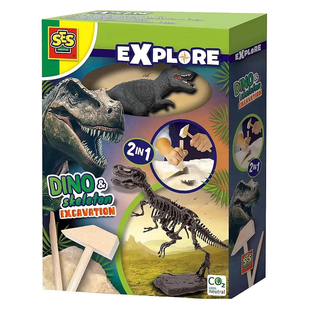Ses Explore Dino and Skeleton Dig 2in1 - T-Rex (25092)