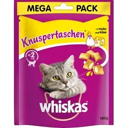 Whiskas KNUSPERTASCHENTM Beutel mit Huhn und Käse 180g
