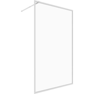 Walk-in-Dusche MARWELL "Style", transparent, H:195cm T:120cm, Duschwände, hochwertige Aluminiumprofile