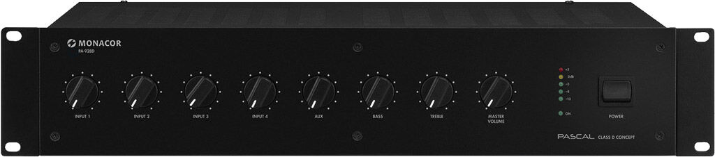 MONACOR Pa-928d Ela-Mono-Class-D-Mischverstärker, 280 W