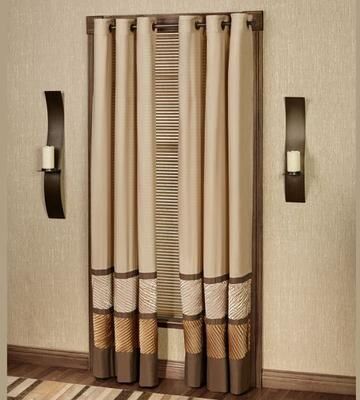 Touch of Class Delta Grommet Curtain Pair Bronze, 96 x 96, Bronze