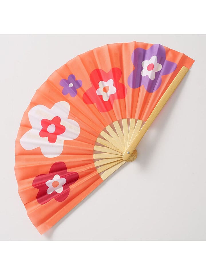 Boltze Fächer "Good Vibes" in Rot - (B)65 cm - onesize