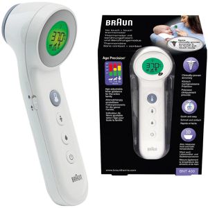 Braun Fieberthermometer BNT400WE, 3in1, Kontaktlose Infrarot-Messung mit Fieberalarm