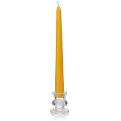 Wiedemann Kerzen Natur 6er Spitzkerzen, 100% Bienenwachs 250 x 23 mm,