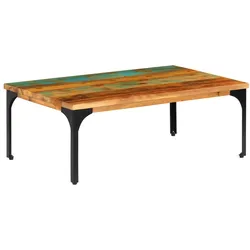vidaXL Couchtisch 100x60x35 cm Altholz Massiv