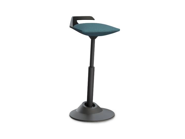 Aeris Muvman high stool Blue/Black, Rubber, Dynamic sitting - ideal for healthy sitting