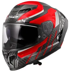 LS2, Motorradhelm, FF807 DRAGON CARBON TRAX Integralhelm (L)