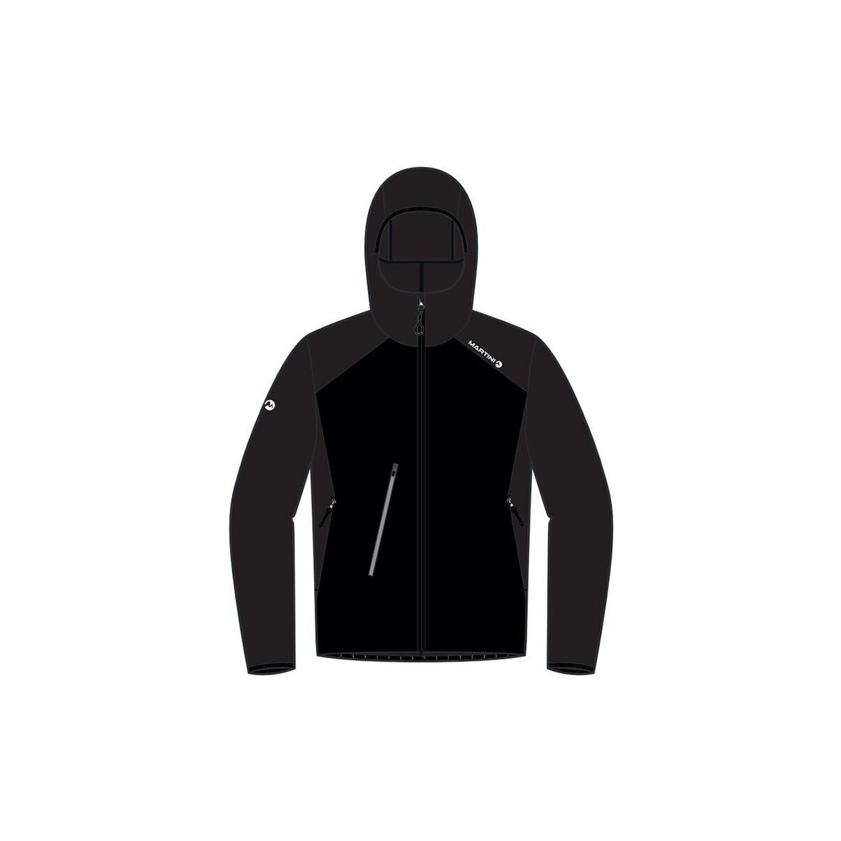Martini Wildtrack Plus Padded Jacket Primaloft Active M black/black (110) S JVF8R0673B-110-S