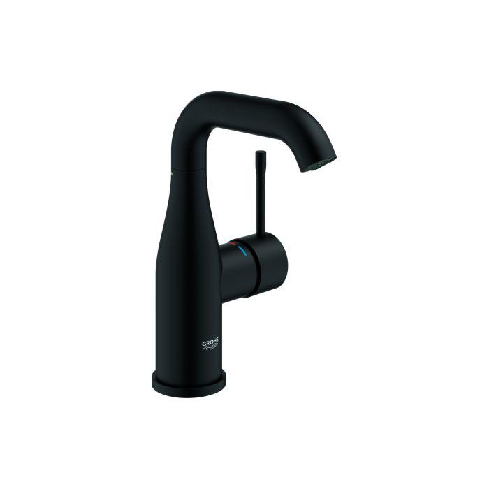 Grohe Essence Einhebel-Waschtischarmatur 24176KF1 M-Size glatter Körper phantom black