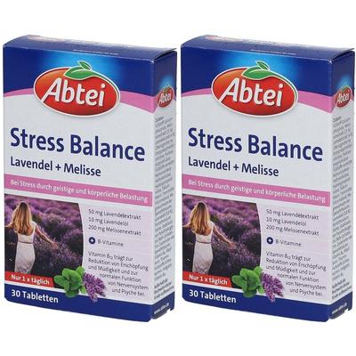 Abtei Stress Balance Lavendel+Melisse Tabletten TF 2x 2x30 St