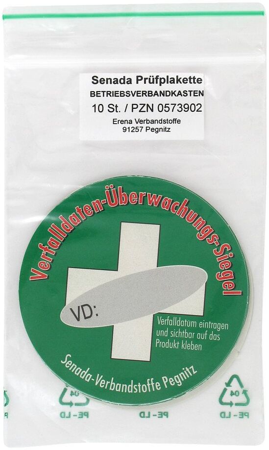 Senada Plakette Betriebsverbandkasten
