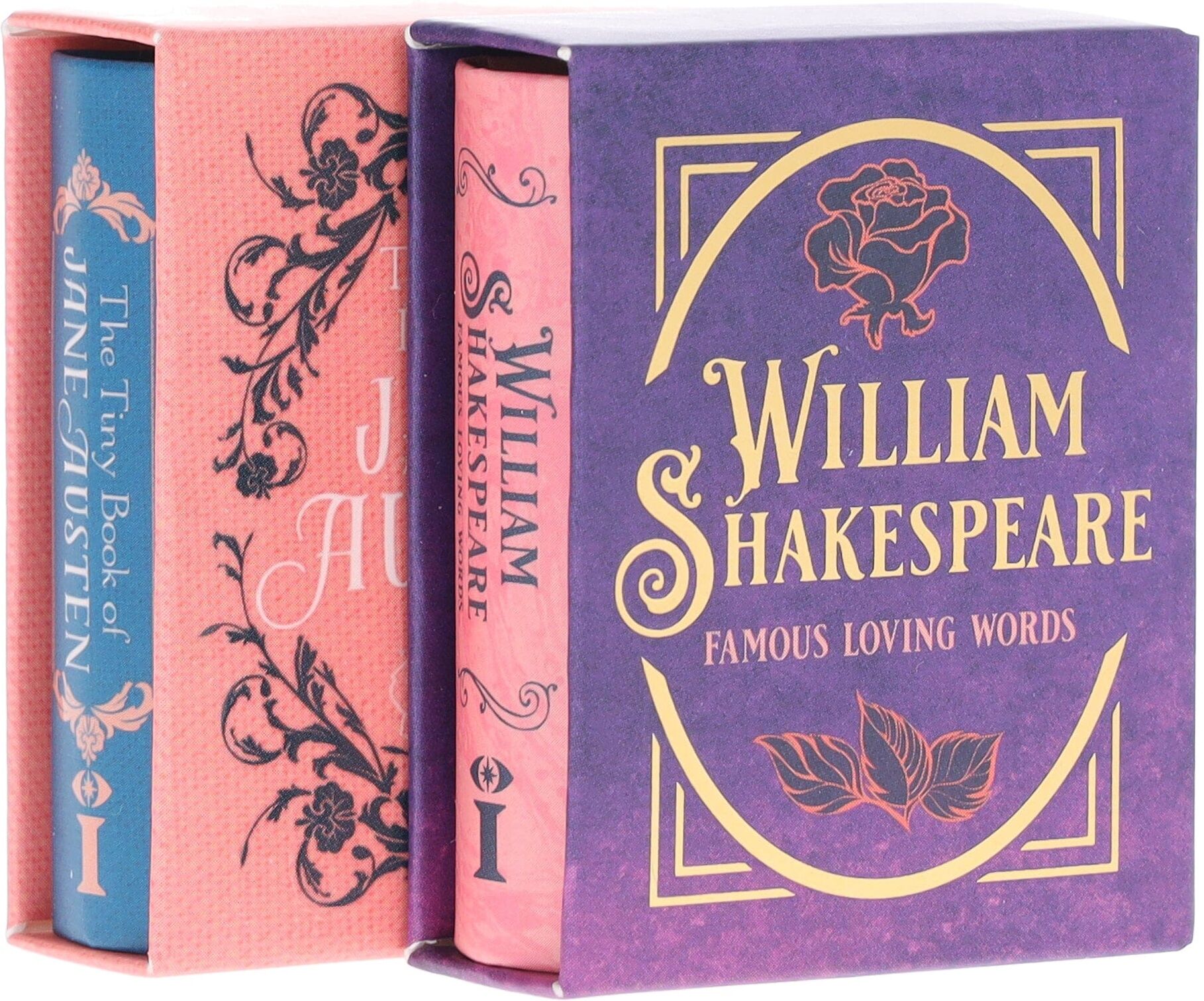 The Tiny Books of Jane Austen & William Shakespeare: Famous Loving Words by Darcy Reed 2 Books Set - Fiction - Hardback Insight Editions