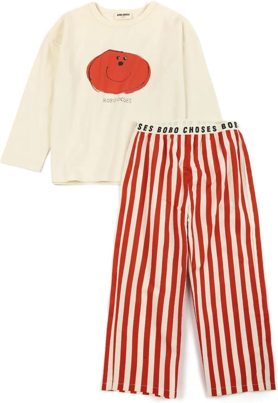 Bobo Choses Ensemble T-shirt et Pantalon Bobo Choses Coton Bio Rouge 2/3 ans