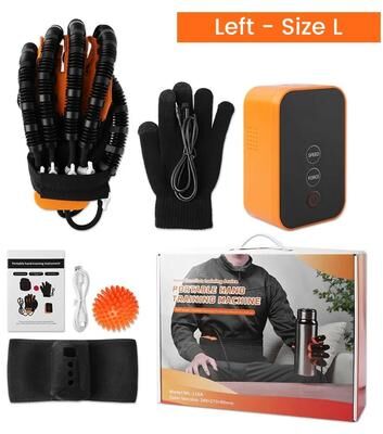 Uplifted Finds Portable Rehabilitation Robot Gloves For Stroke Recovery Finger Exercise And Hand Function Training gift Box Left L