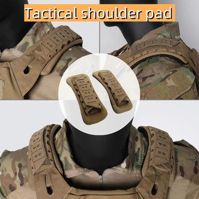 Tactical Shockproof Shoulder Support Pad For Outdoor Gear brown