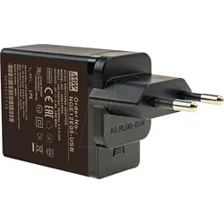 MW NGE12E05-USB - USB-Ladegerät, 12 W, 5 V, USB-A, Eurostecker