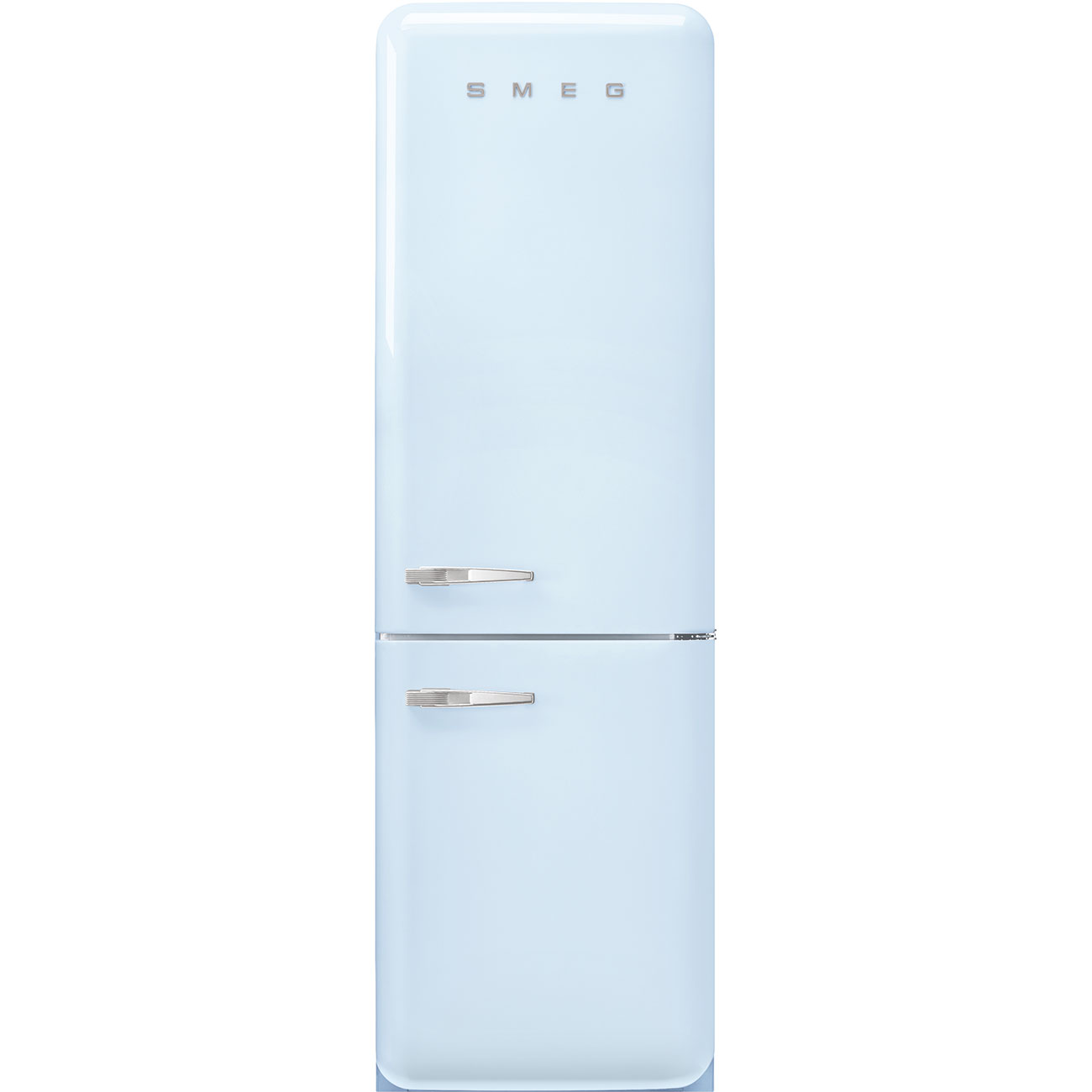 Smeg FAB32RPB5 Freistehende KÃ1/4hl-/Gefrierkombi, 2 TÃ1/4ren, 234 l Nutzinhalt KÃ1/4hlteil, 97 l Nutzinhalt Gefrierteil, 60 cm Breite, , 204 kWh/Jahr, 4 Sterne, 37 dB Geräuschemissionen, Inverter-Motor